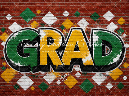 Gold & Green Grad - With Sweep Option