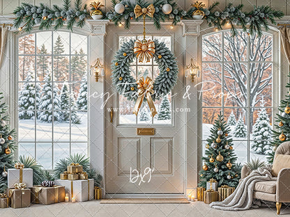 Golden Noel Entryway - with Sweep Option