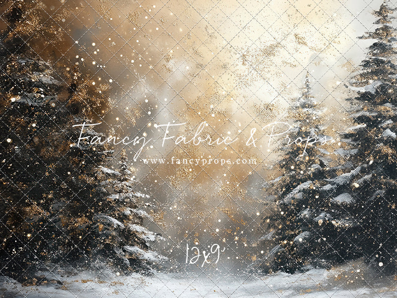 Golden Snowy Wonderland - With Sweep Option