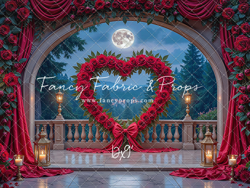 Heart of Roses - With Sweep Option