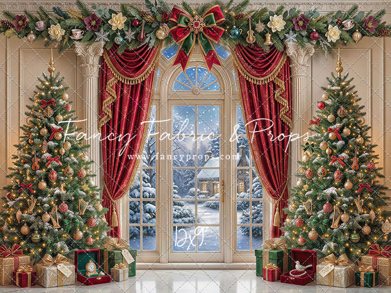 Holiday Window Elegance - with Sweep Option