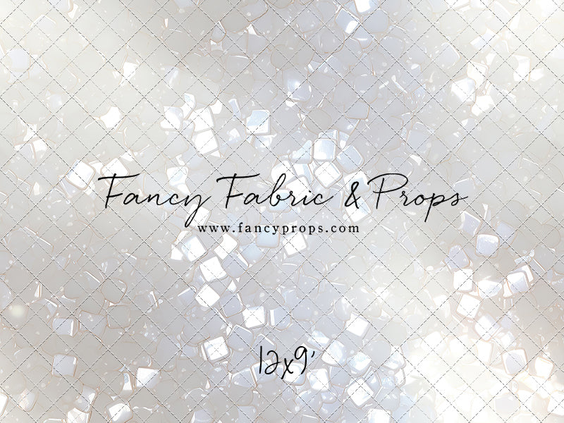 Iridescent White Sparkle