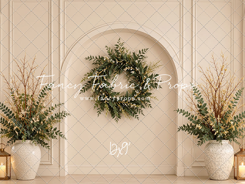 Ivory Evergreen Arch - With Sweep Option
