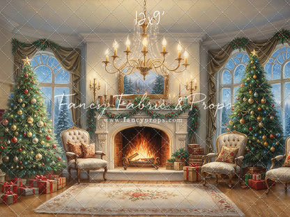Majestic Christmas Parlor - With Sweep Option