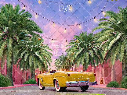 Malibu Shopping Center - Yellow Car - With Sweep Option