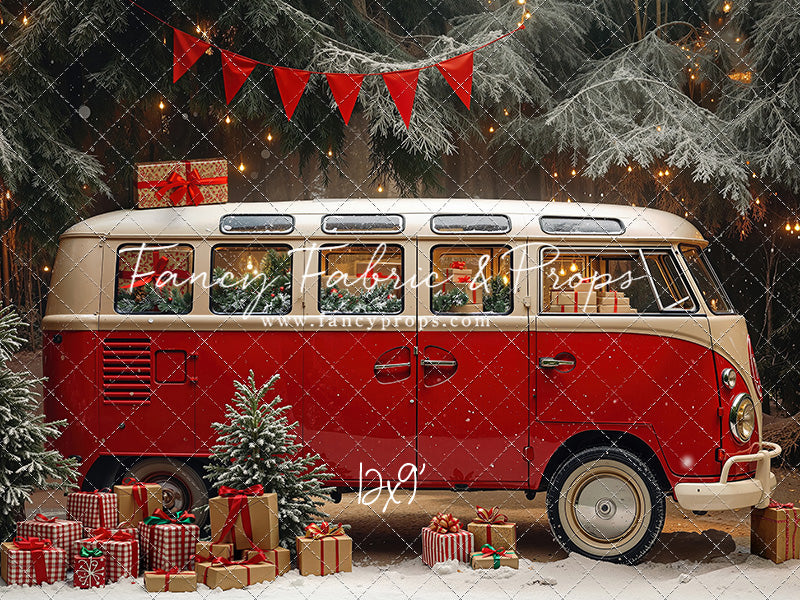 Merry Little Bus Stop - with Sweep Option
