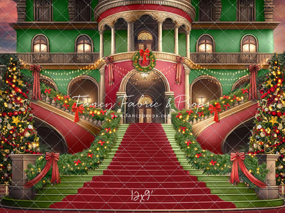 Merry Mansion- Red Rug - with Sweep Option