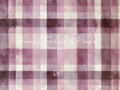 Mulberry Plaid - With Sweep Option