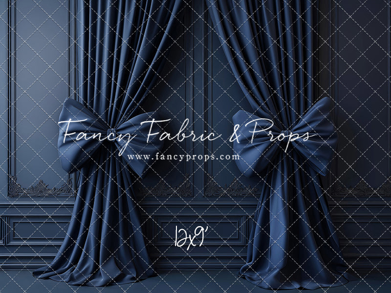 Navy Luxe Bows - With Sweep Option