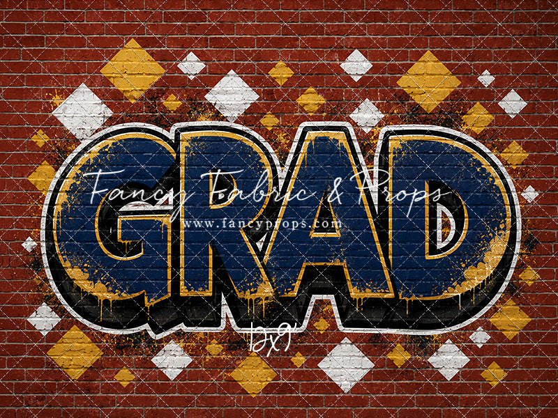 Navy & Gold Grad - With Sweep Option