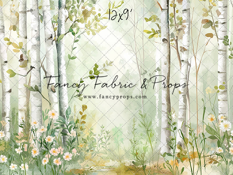 Painted Birch Forest - With Sweep Option