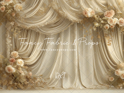 Petals & Silk In Ivory - With Sweep Option