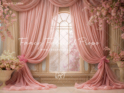Pink Blossom Parlor - With Sweep Option