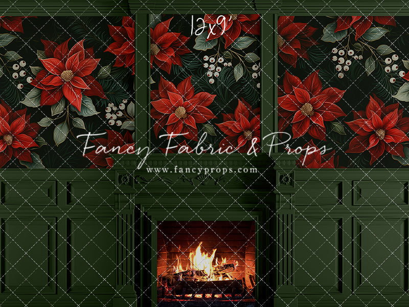Verdant Yule Fireplace