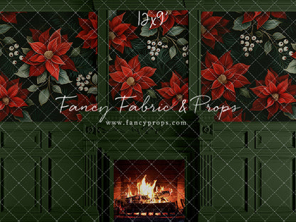 Verdant Yule Fireplace