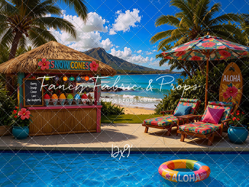 Poolside Snowcones - With Sweep Option