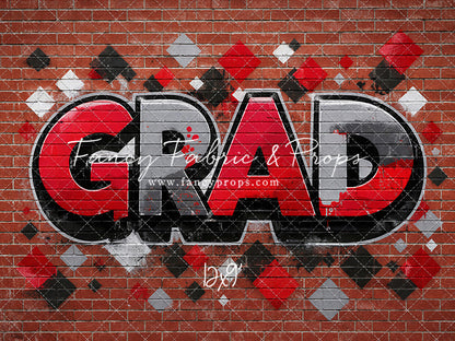 Red, Black & Gray Grad - With Sweep Option