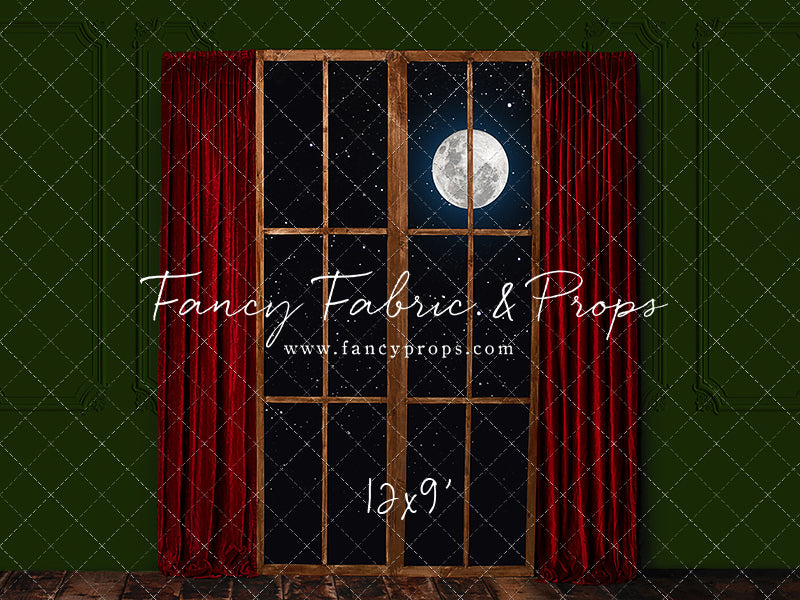 Red & Green Wood Window