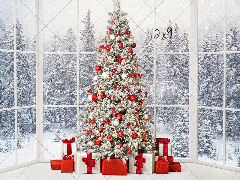 Red & White Winter Evergreens