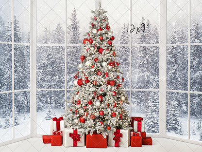 Red & White Winter Evergreens