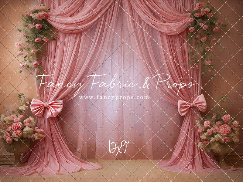 Rose Drapes - With Sweep Option