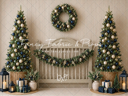 Sage & Navy Headboard