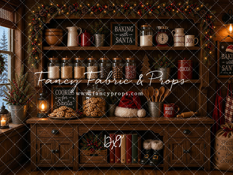Santa's Cookie Cupboard - With Sweep Option