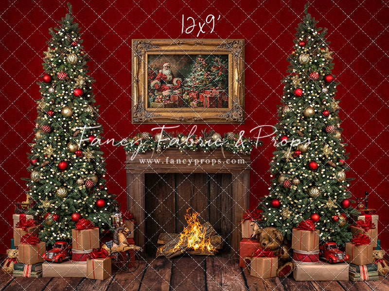 Santa's Fireside Mantle
