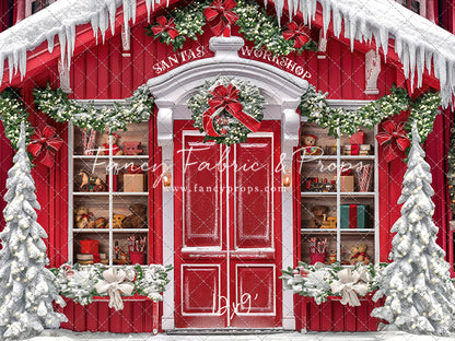 Santa's North Pole Village Workshop - With Sweep Option