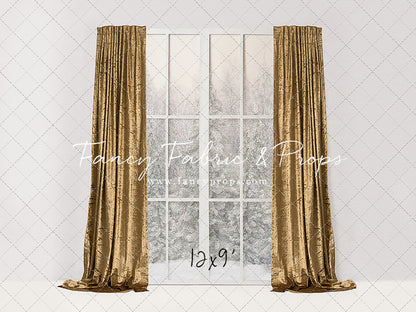 Simple Christmas Mantle Window