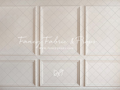 Simple Ivory Panel Wall - With Winter's Grace Floor Sweep Option