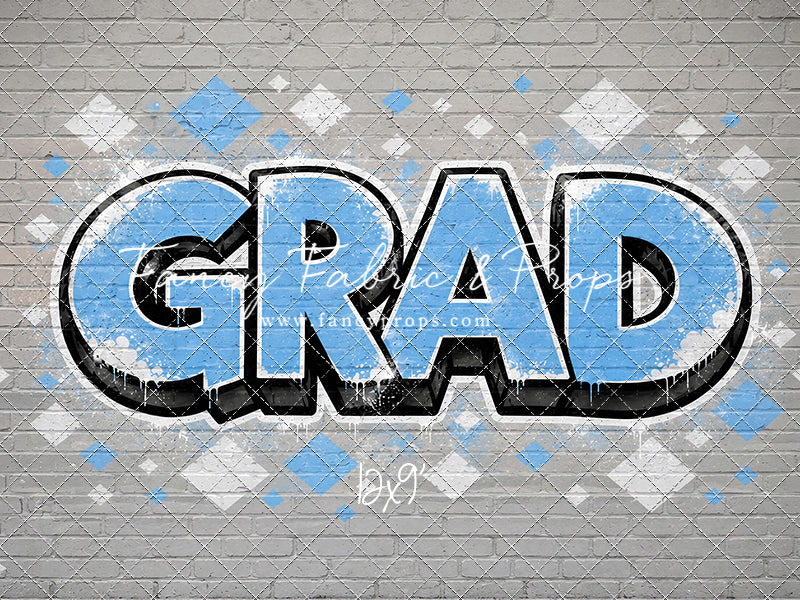 Sky & White Grad - With Sweep Option