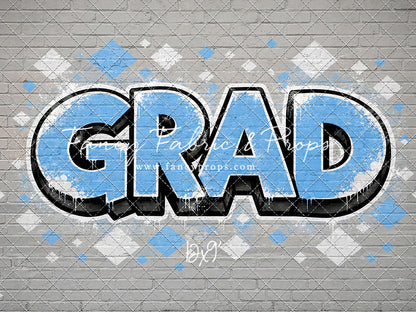 Sky & White Grad - With Sweep Option