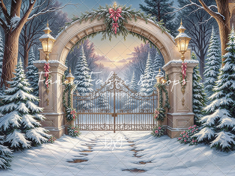Snowfall At The Estate - with Sweep Option