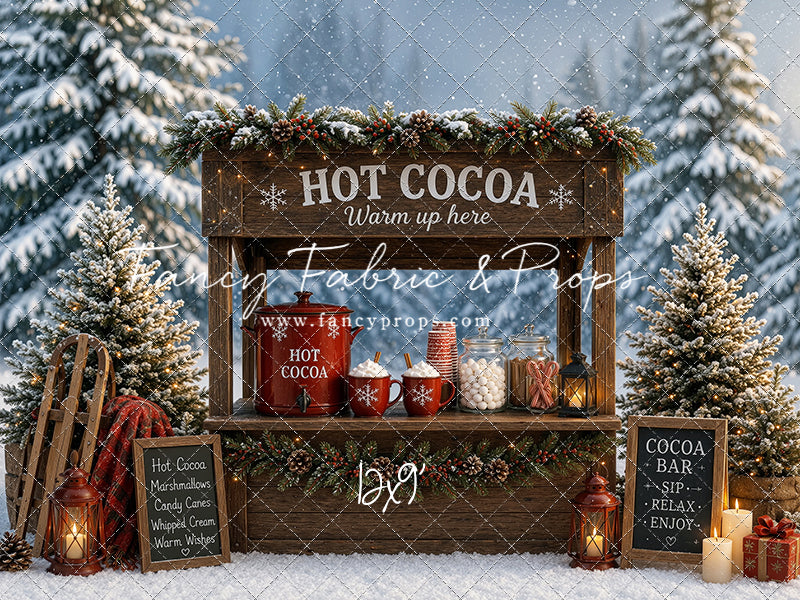 Snowflake Cocoa Station - With Sweep Option