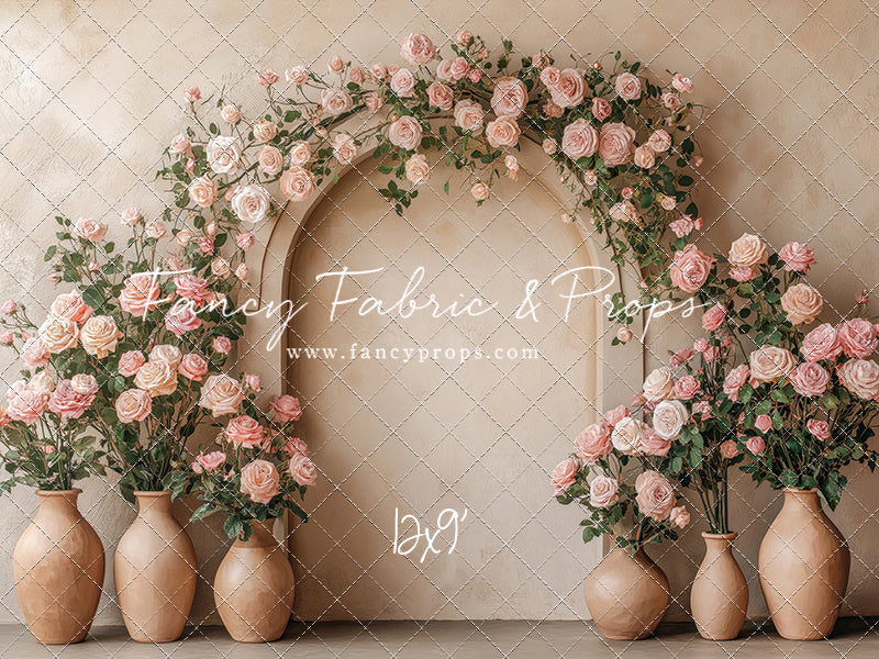 Soft Rose Arch - With Sweep Option