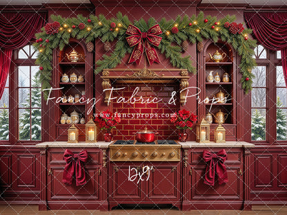Sophisticated Scarlet Kitchen - With Sweep Option