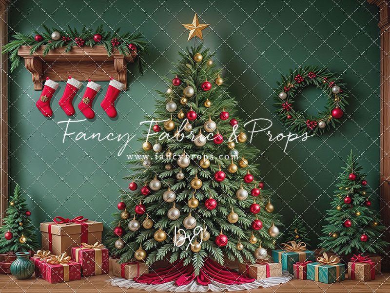 Stockings & Spruce - with Sweep Option