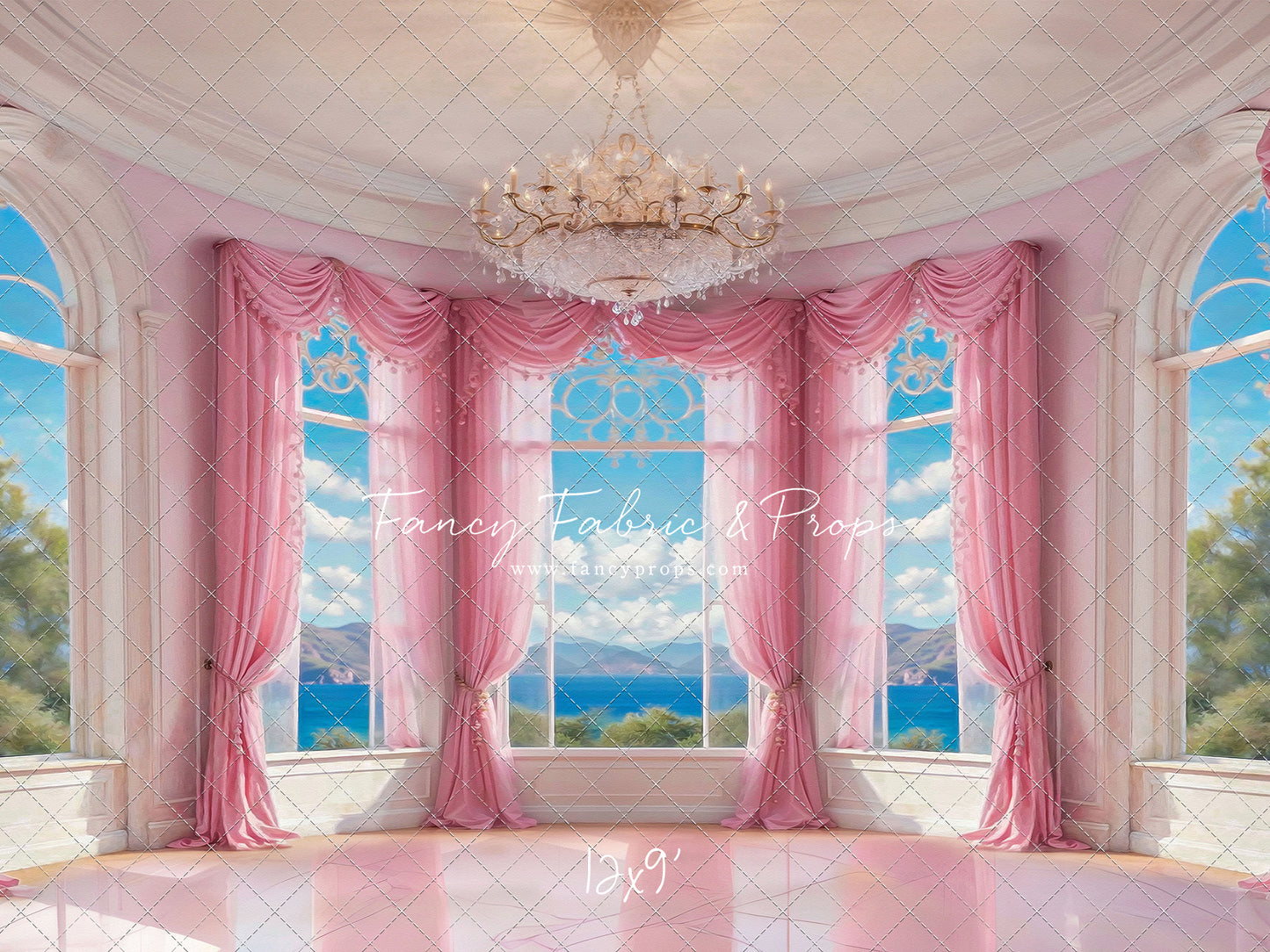 Summer Season Victorian Window - Marble Floor - With Sweep Option