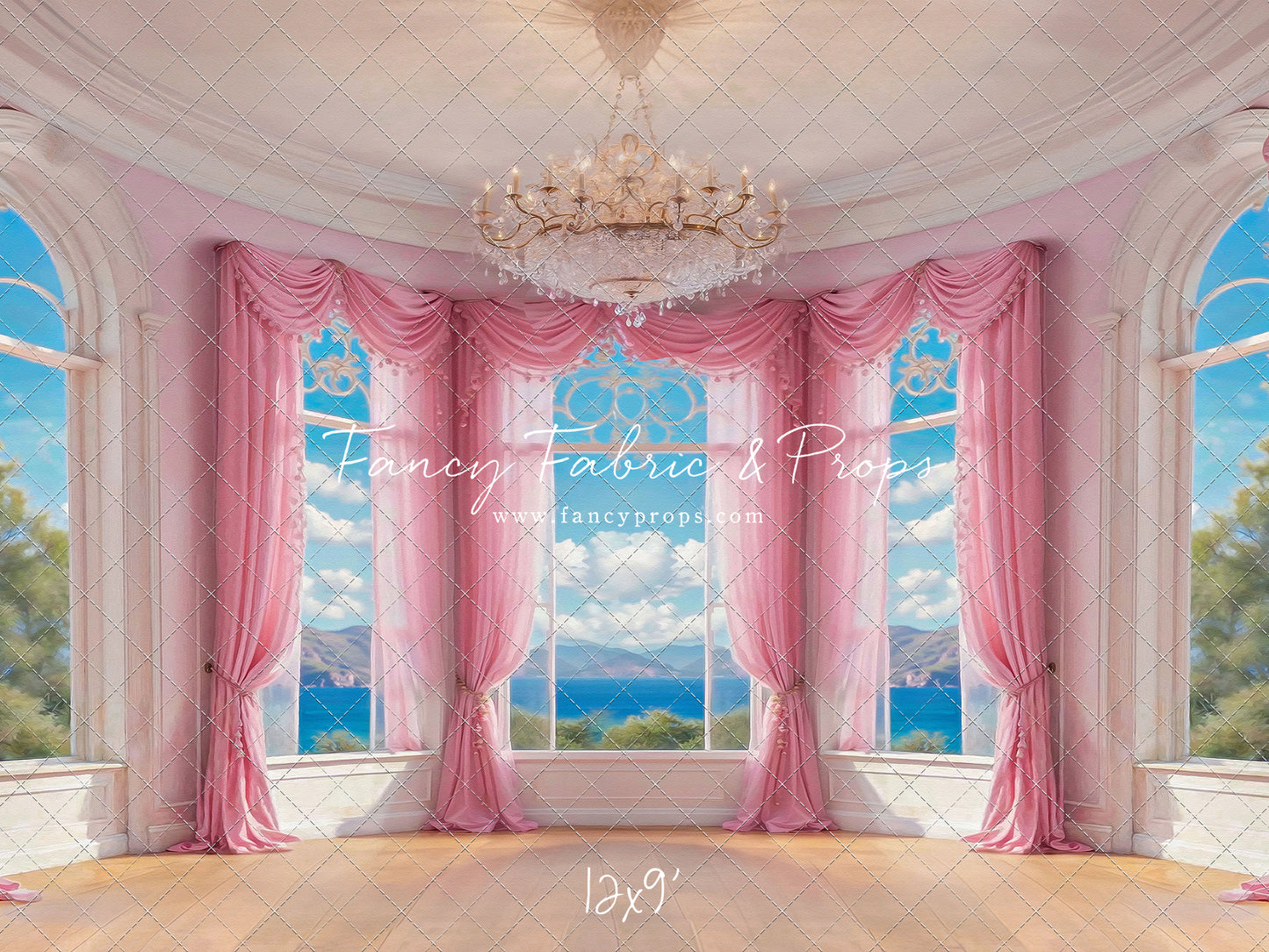 Summer Season Victorian Window - Wood Floor - With Sweep Option