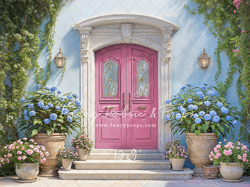 Summertime Patio - Pink Door - With Sweep Option