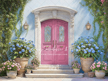 Summertime Patio - Pink Door - With Sweep Option