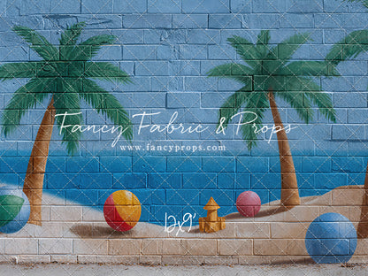 Sunny Shores Mural - With Sweep Option