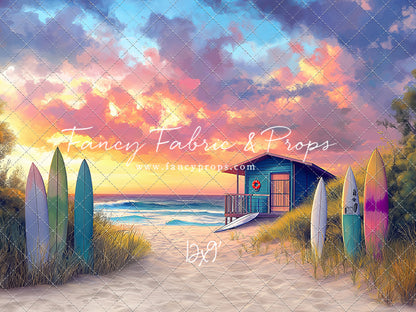 Sunset Surf Shack - With Sweep Option