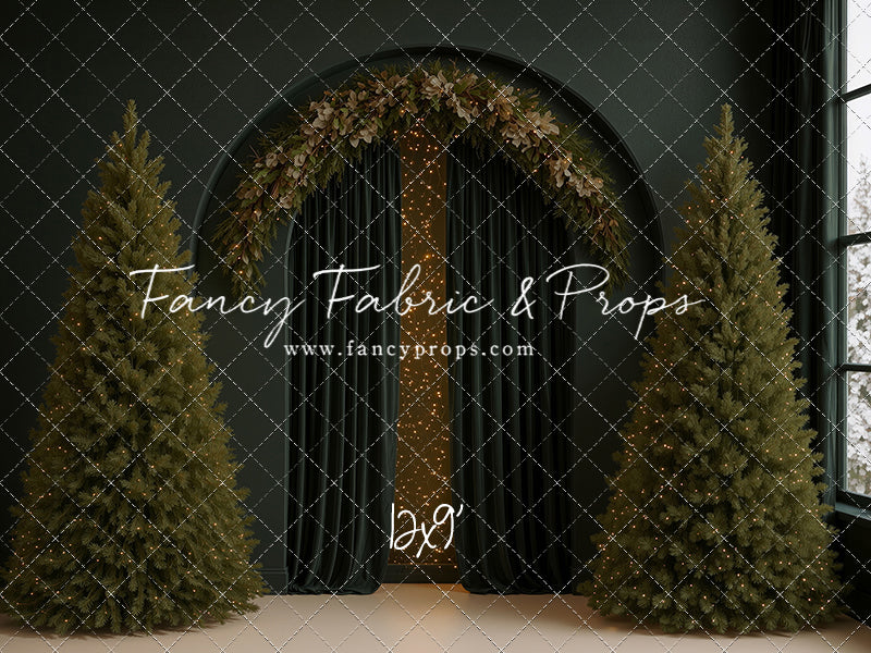 Velvet Christmas Arch - With Sweep Option
