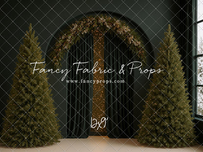 Velvet Christmas Arch - With Sweep Option