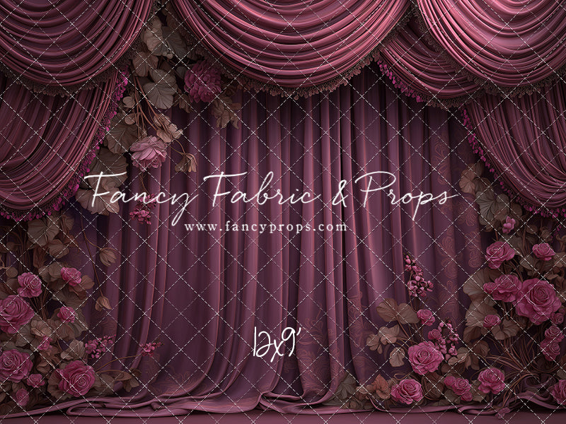 Vintage Plum Romance - With Sweep Option