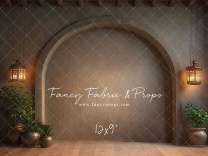 Warm Amber Archway - No Bench - With Sweep Option