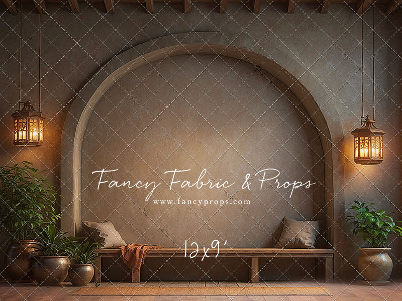 Warm Amber Archway - With Bench - With Sweep Option