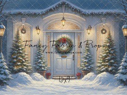 White Christmas Welcome - With Sweep Option